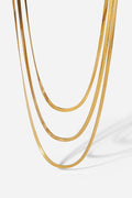 Triple-Layered Snake Chain Necklace