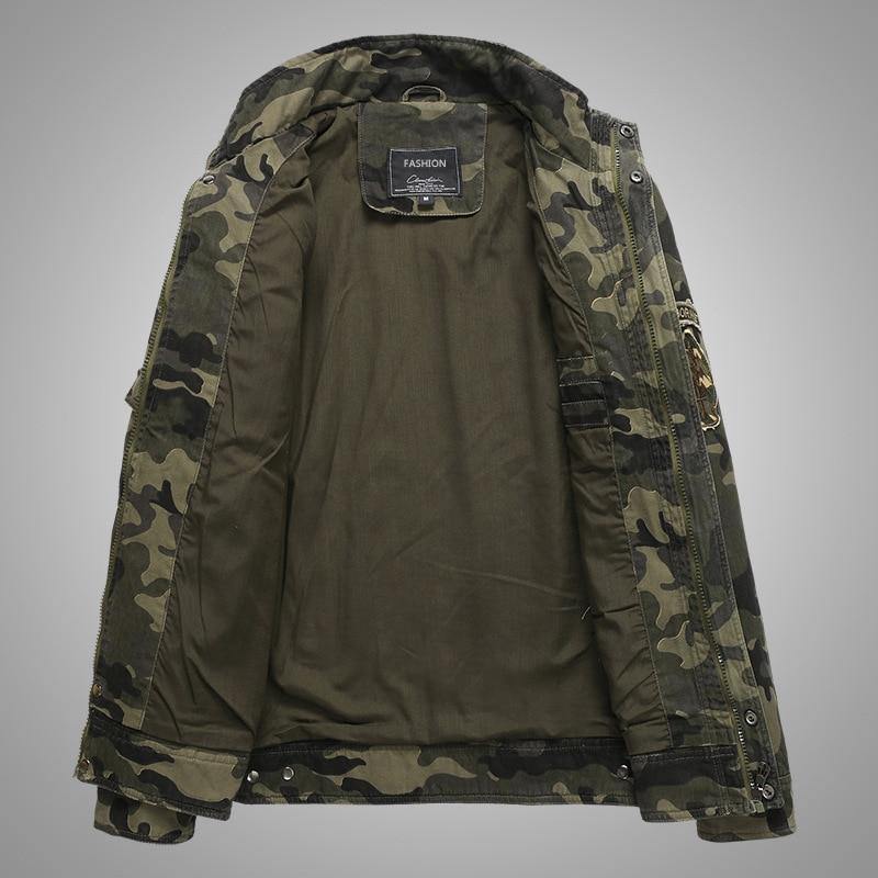 Camouflage Autumn Men's Bomber Jackets - AM APPAREL