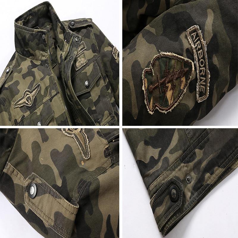 Camouflage Autumn Men's Bomber Jackets - AM APPAREL