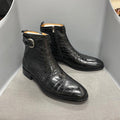 DW Men's Genuine Leather Cowboy Boots - AM APPAREL