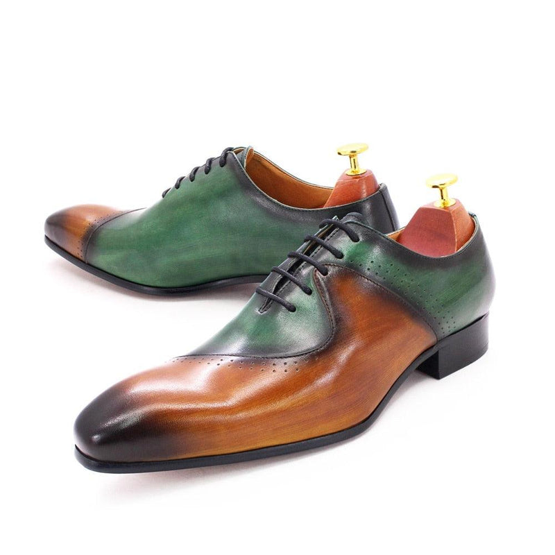 DW Men's Luxury Gradient Cow Leather Dress Shoes - AM APPAREL