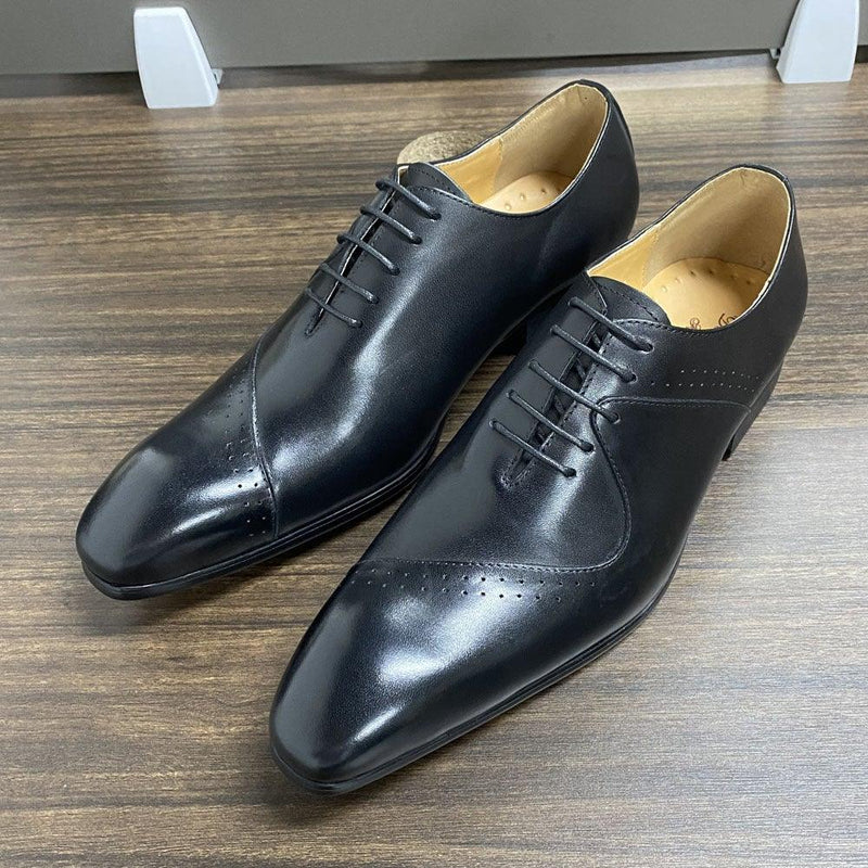 DW Men's Luxury Gradient Cow Leather Dress Shoes - AM APPAREL