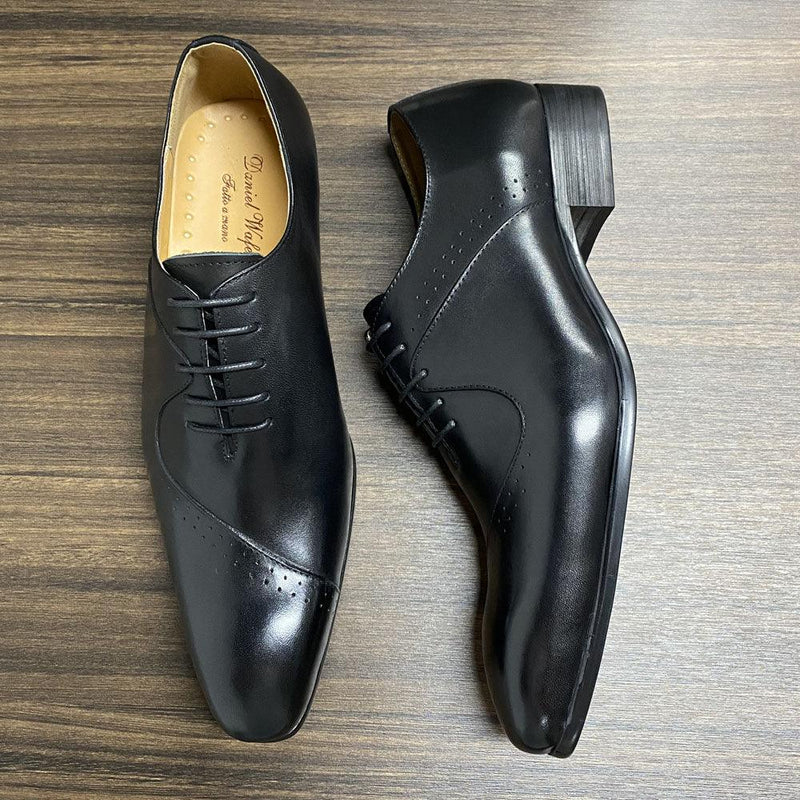 DW Men's Luxury Gradient Cow Leather Dress Shoes - AM APPAREL