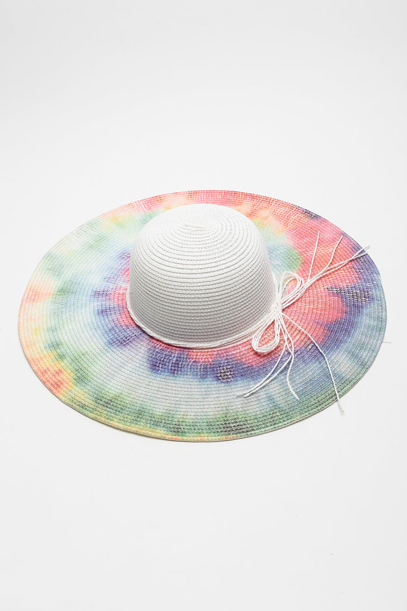 Justin Taylor Tie-Dye Bow Detail Sunhat