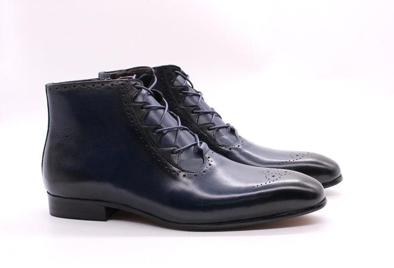 FC Men's Handmade Genuine Leather Ankle Boots - AM APPAREL