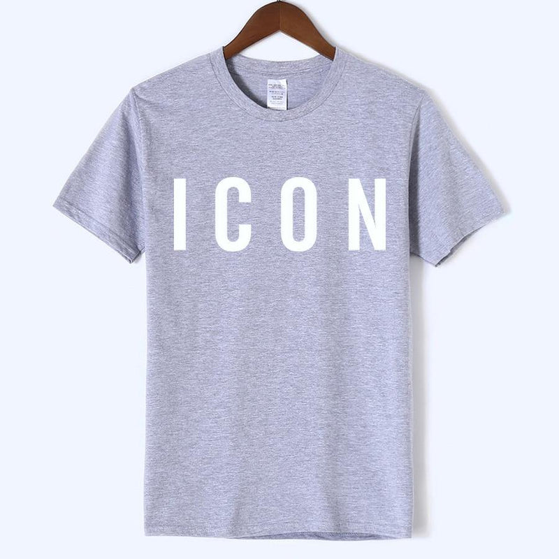 ICON Printed Casual Cotton T-shirt - AM APPAREL