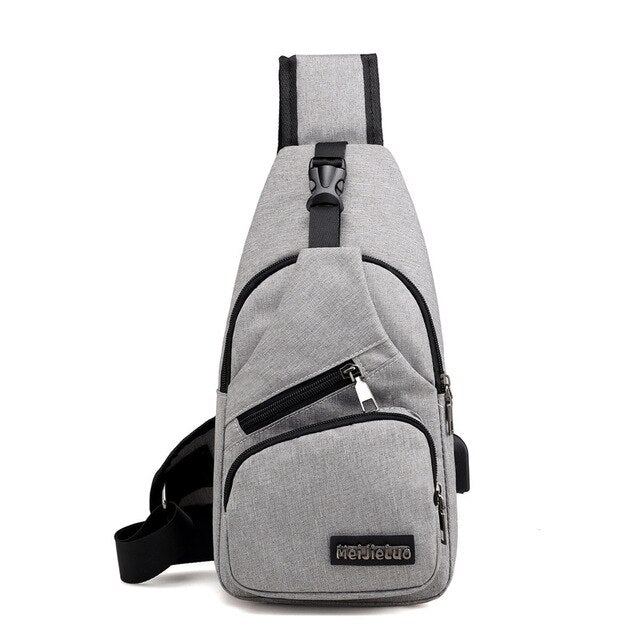 Male Crossbody Chest Messenger Bag - AM APPAREL