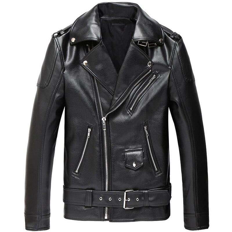 MAUROC Men's Leather Biker Jacket - AM APPAREL