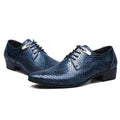 MAZE Men's Python Pattern Oxfords Shoes - AM APPAREL