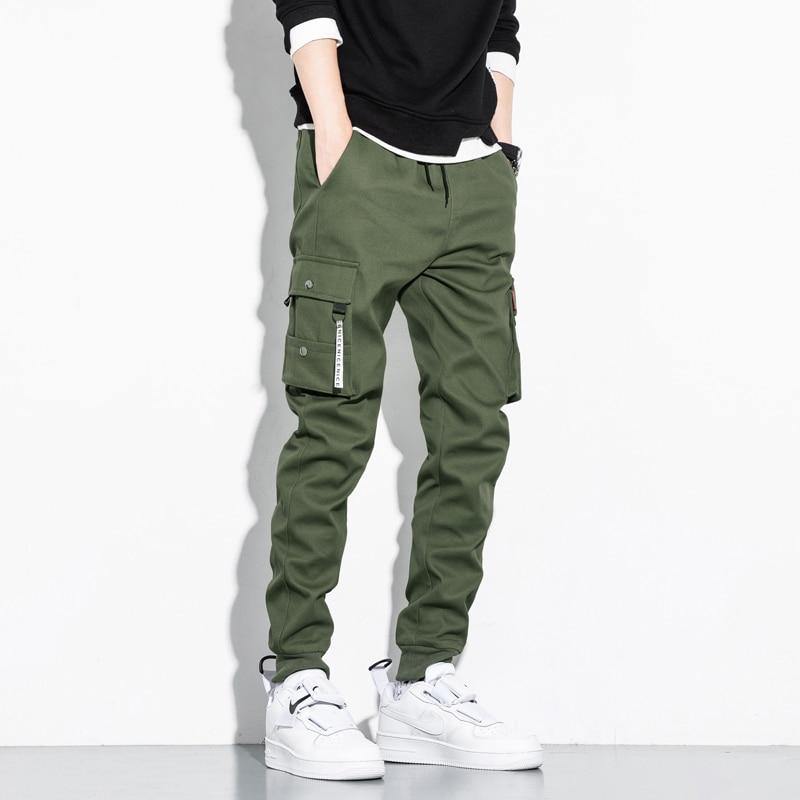 Men Outdoor Tactical Skinny Cargo Joggers - AM APPAREL