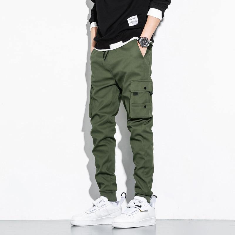 Men Outdoor Tactical Skinny Cargo Joggers - AM APPAREL