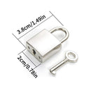 Men's 2 Pcs Necklace With A Padlock and Key Pendants - AM APPAREL