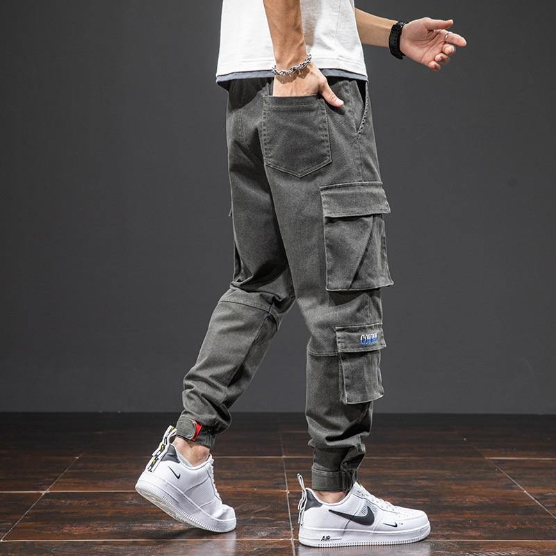 Men's Ankle-Length Side Pocket Baggy Joggers - AM APPAREL