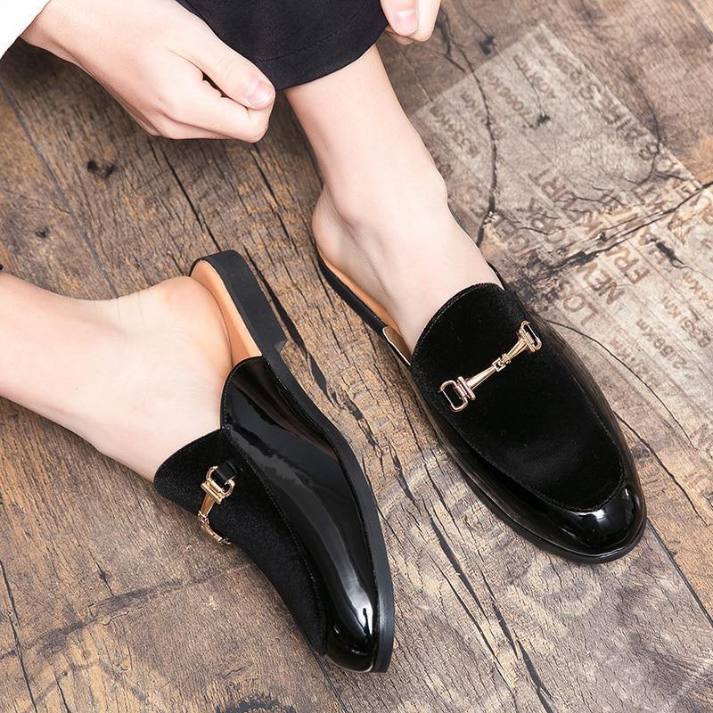 Men's Breathable Mocassins Backless Loafer - AM APPAREL