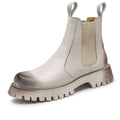 Men's British Designer PU Leather Chelsea Boots - AM APPAREL