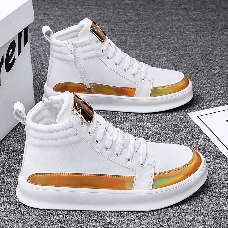 Men's Casual High Top Trendy Sneakers - AM APPAREL