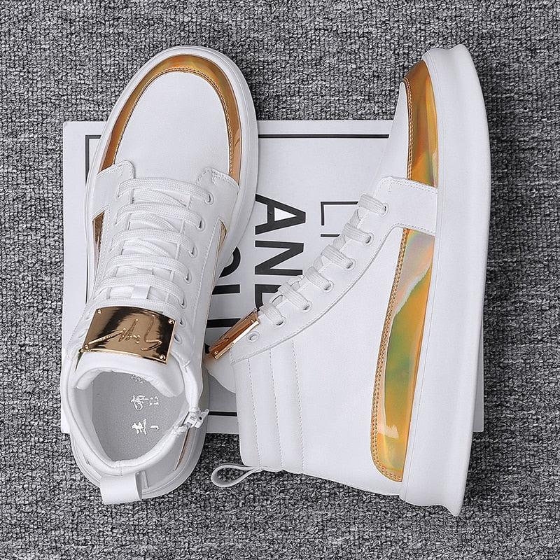 Men's Casual High Top Trendy Sneakers - AM APPAREL