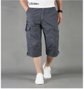 Men's Casual Knee Length Cargo Shorts - AM APPAREL