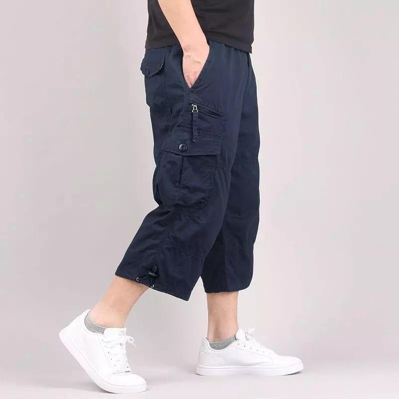 Men's Casual Knee Length Cargo Shorts - AM APPAREL