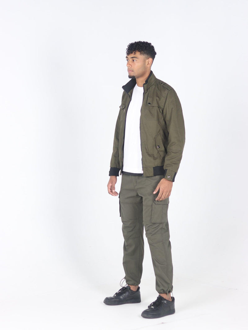 Men's Casual Multi Pockets Military Cargo Pants - AM APPAREL