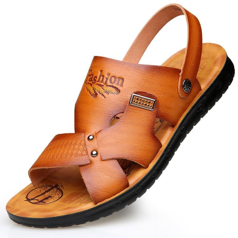 Men's Casual Non-Slip Back Strap Sandals - AM APPAREL