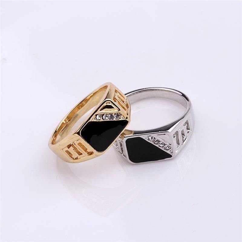 Men's Classic Rhinestone Ring - AM APPAREL