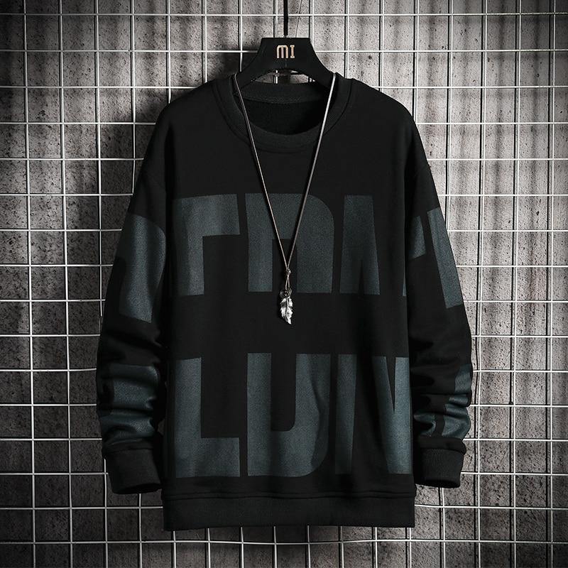 Men's Crewneck Print Sweatshirt - AM APPAREL