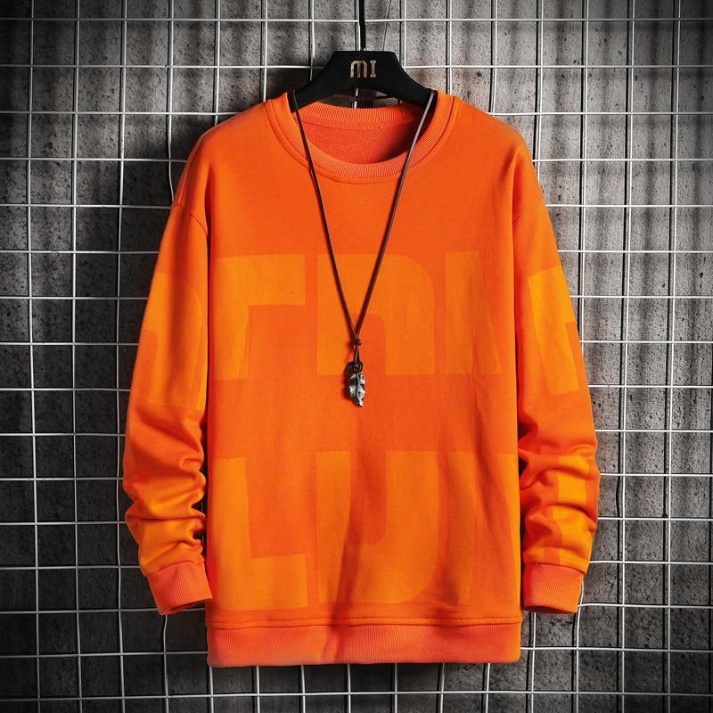 Men's Crewneck Print Sweatshirt - AM APPAREL