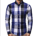 Men's Daily Plaid Designed Light Weight Shirt - AM APPAREL