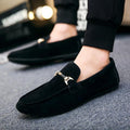 Men's Designer Slip-On Leather Loafers - AM APPAREL