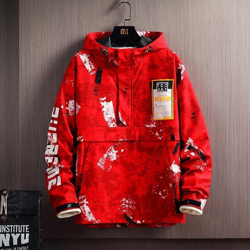 Men's Fashion Skateboard Rain Coat Hooded Jacket - AM APPAREL