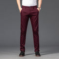 Men's Formal Regular Fit Stretch Pants - AM APPAREL