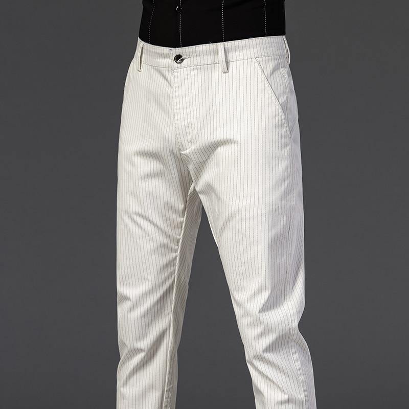 Men's Formal Regular Fit Stretch Pants - AM APPAREL