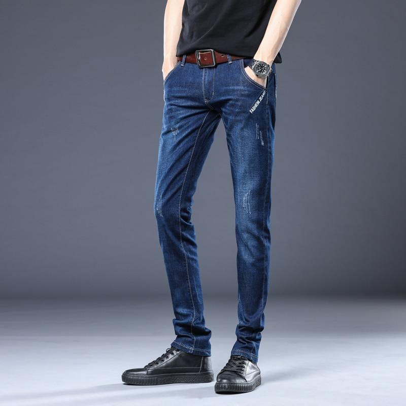 Men's Formal Slim Fit Denim Jeans - AM APPAREL