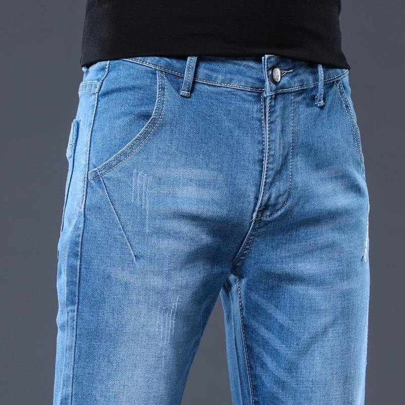 Men's Formal Slim Fit Denim Jeans - AM APPAREL