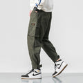 Men's Harem Cargo Pants W/ Elastic Waist - AM APPAREL