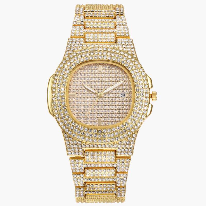 Men's High Quality Bling Iced Watch - AM APPAREL