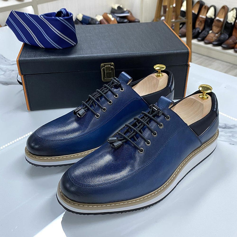 Men's High Quality Casual Genuine Leather Shoes - AM APPAREL