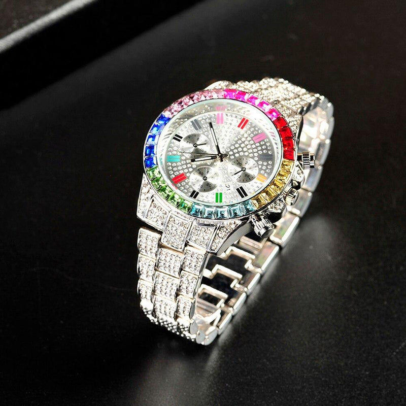 Men's Iced Out  Bling Luxury Watch - AM APPAREL