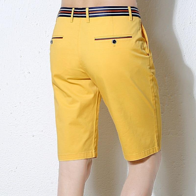 Men's Knee Length Stretch Cotton Shorts - AM APPAREL