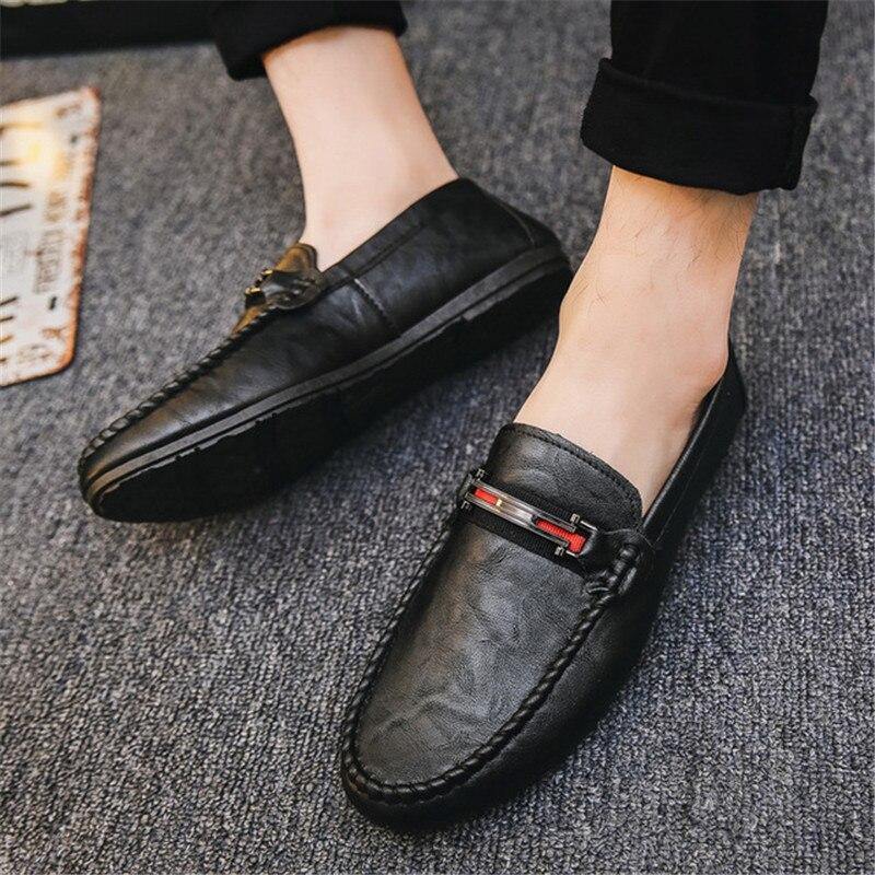 Men's Moccasins Breathable Slip On Loafers - AM APPAREL