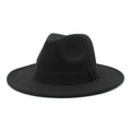 Men's New Wide Brim Fedora Hats With Ribbon - AM APPAREL