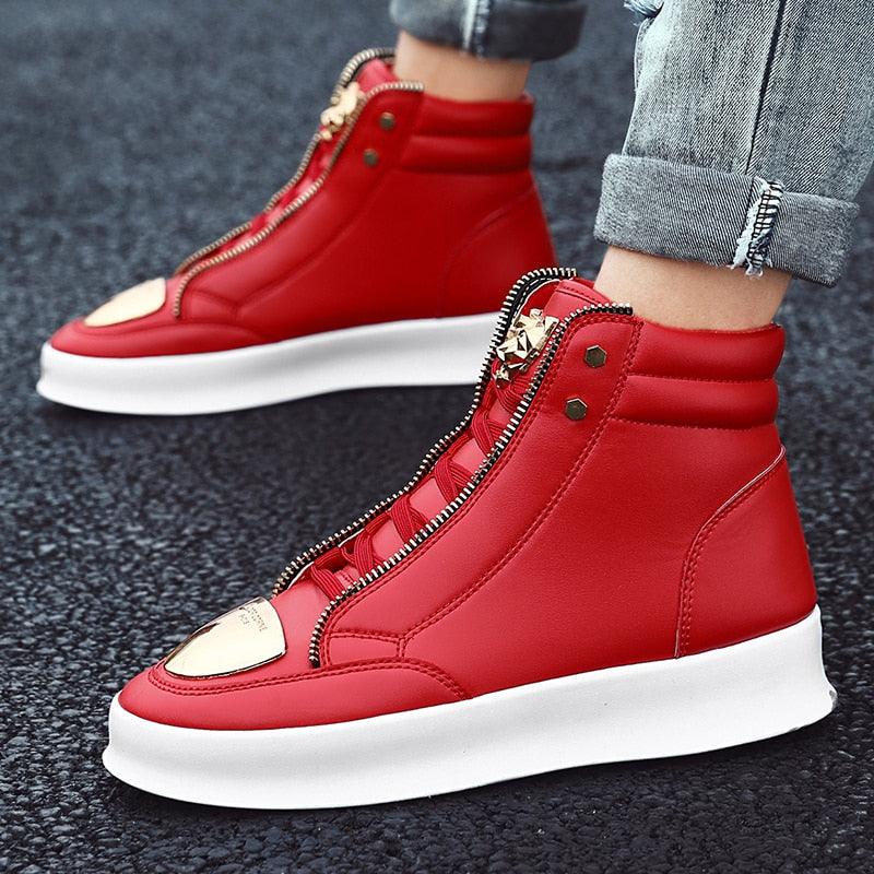 Men's Off-Bound Ankle Length High Top Sneakers - AM APPAREL