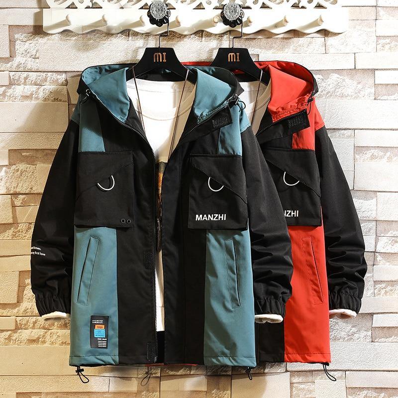 Men's Patchwork Multi Pocket Jacket - AM APPAREL