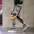 Men's Patchwork Side Pockets Cargo Pants - AM APPAREL