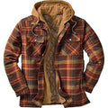 Men's Plaid Cotton Thick Winter Jacket - AM APPAREL