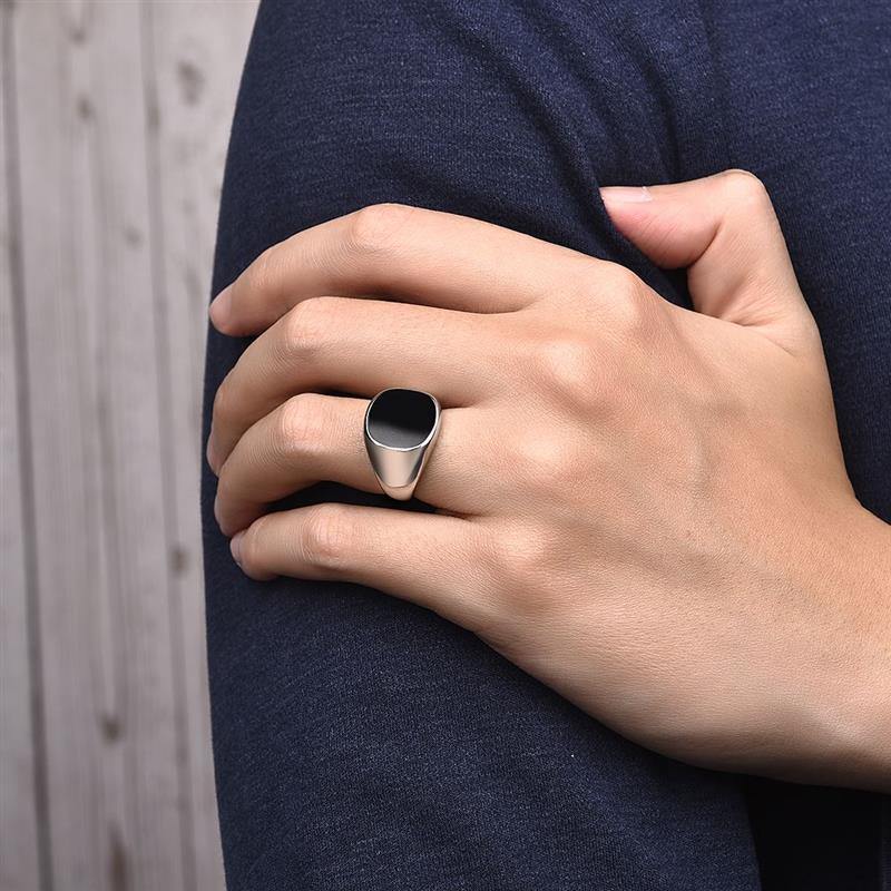 Men's Rock Smooth Ring - AM APPAREL