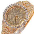 Men's Roman Numbers Bling Iced Out Watch - AM APPAREL