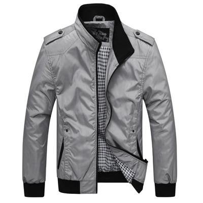 Men's Sportswear Stand Collar Bomber Jackets - AM APPAREL