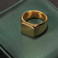 Men's Square Titanium Steel Rings - AM APPAREL